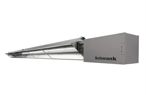 2-Stage Harsh Environ.Tube Htr: S/S Burner House + Aluminized Tube/Reflector; 155/110 MBH NG