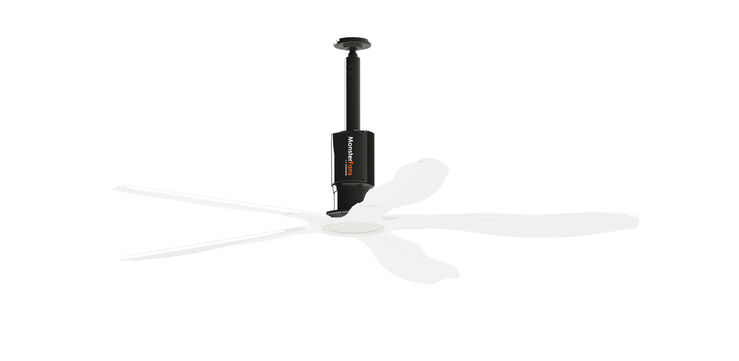 Schwank MonsterFans Style Series — Designer HVLS Fan with Controls & LED Light