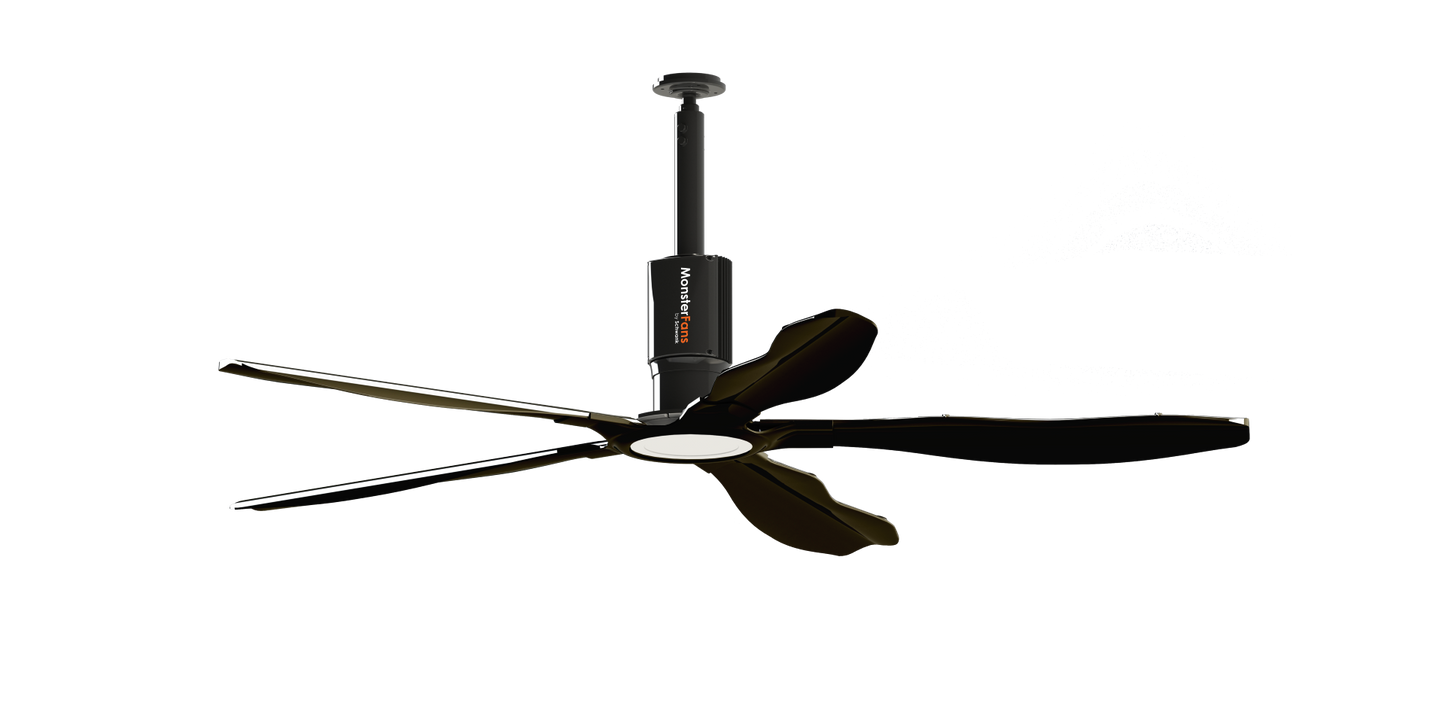 Schwank MonsterFans Style Series — Designer HVLS Fan with Controls & LED Light