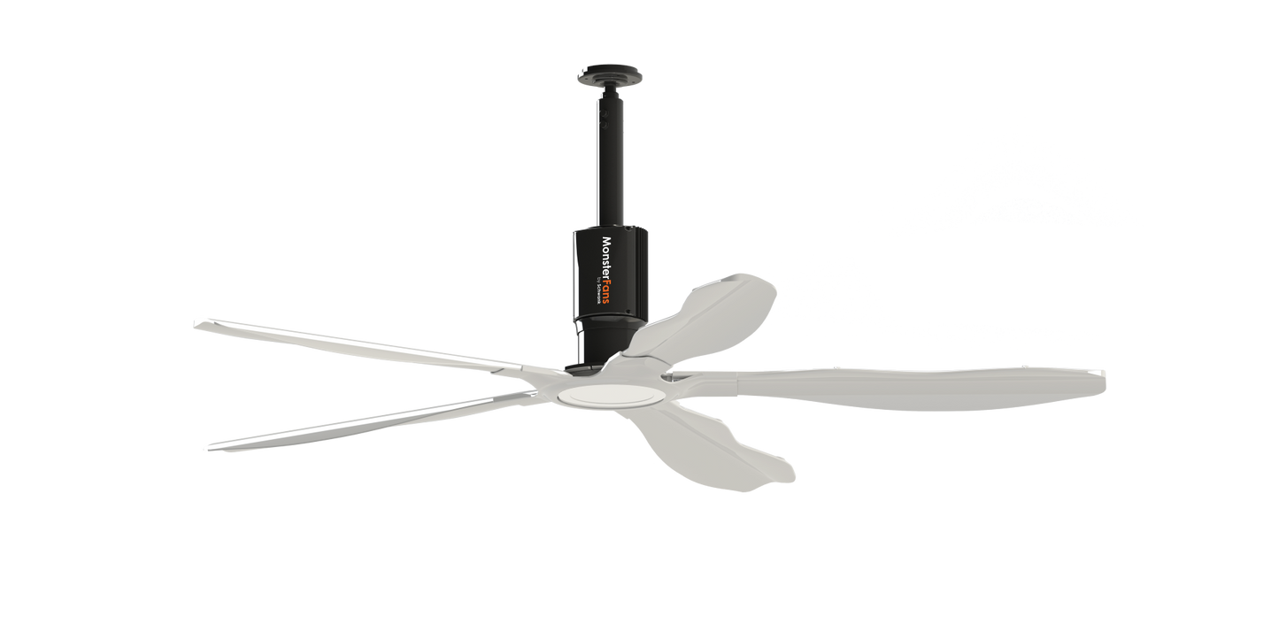 Schwank MonsterFans Style Series — Designer HVLS Fan with Controls & LED Light